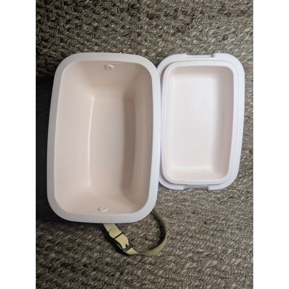 Retro Purple Polar Box Cooler W/ Leather Yellow Strap - Picture 8 of 11